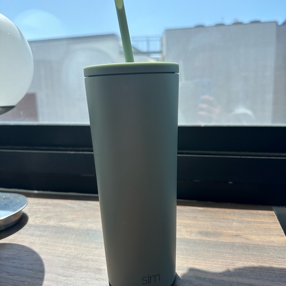 SLM Green Tumbler with Straw